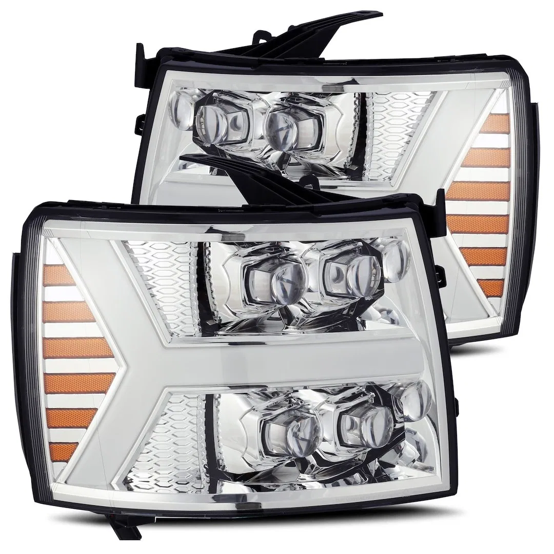 880207 – ALPHAREX USA Headlight Assembly, LED Bulb Projector Beam With Switchback Daytime Running Light/ Sequential S...
